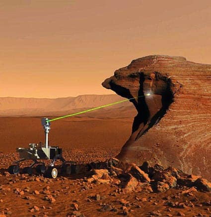 ChemCam Laser On Curiosity: An Artistic View